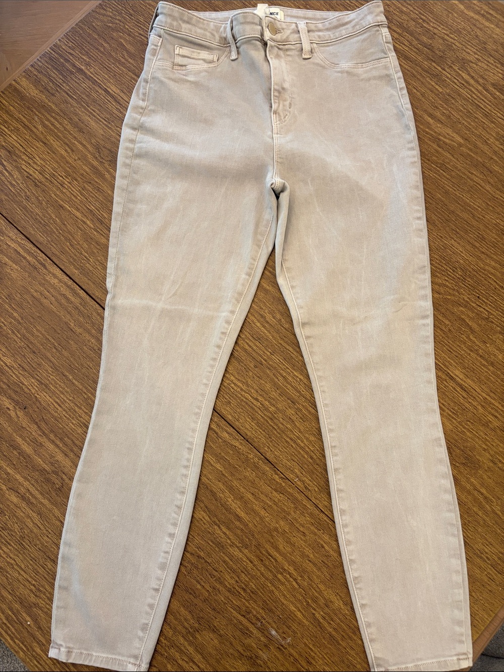 L'AGENCE Women's Skinny Jeans in Light Beige